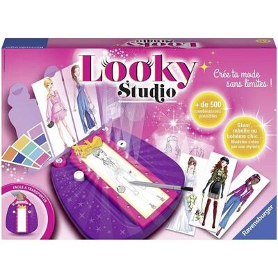 Looky Studio - Ravensburger - Loisirs créatifs - Dessins de mode - Studio de stylisme format maxi - dès 6 ans Bleu - Publicité Looky Studio - Ravensburger - Loisirs créatifs - Dessins de mode - Studio de stylisme format maxi - dès 6 ans Bleu - Publicité