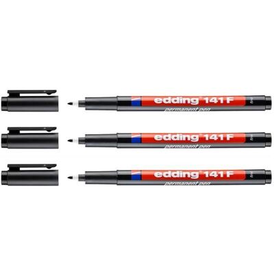 Feutres Permanent - EDDING - 141F - Noir - Pointe Fine 06 mm Noir - Publicité Feutres Permanent - EDDING - 141F - Noir - Pointe Fine 06 mm Noir - Publicité