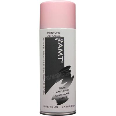 Peinture aérosol - AMT - Dragée - 400 ml - Peinture acrylique - Tous supports Rose - Publicité Peinture aérosol - AMT - Dragée - 400 ml - Peinture acrylique - Tous supports Rose - Publicité