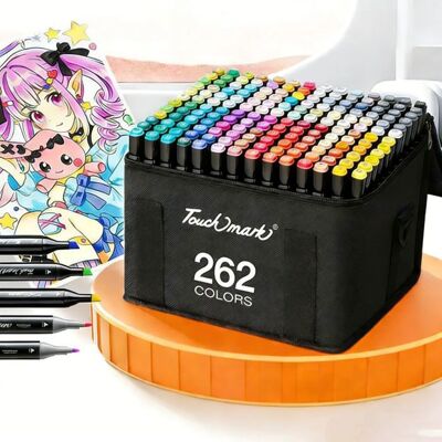 NAPASA Feutre Acrylique 262 Couleursstylos acryliques à pointe pinceau pour le coloriage adulteAcrylic Paint Markers pour Coloriage - Publicité NAPASA Feutre Acrylique 262 Couleursstylos acryliques à pointe pinceau pour le coloriage adulteAcrylic Paint Markers pour Coloriage - Publicité