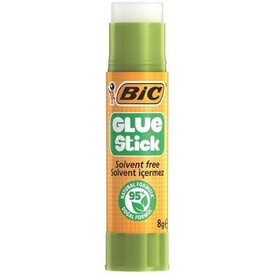 Bic Bâton de Colle 8g 95% d’ingrédients Naturels Glue Stick - Publicité Bic Bâton de Colle 8g 95% d’ingrédients Naturels Glue Stick - Publicité