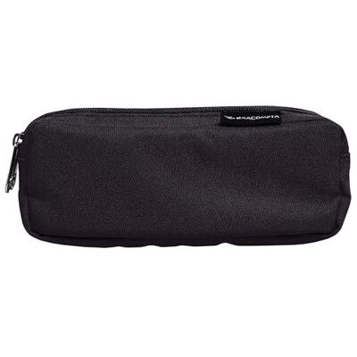 EXACOMPTA Réf. 52750E - 1 Trousse Rectangle Dobble - Deux Compartiments - Entièrement Doublée - en Déchets de PET Recyclés Noir - Publicité EXACOMPTA Réf. 52750E - 1 Trousse Rectangle Dobble - Deux Compartiments - Entièrement Doublée - en Déchets de PET Recyclés Noir - Publicité