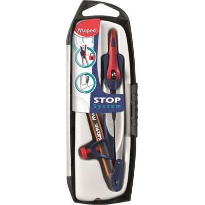 MAPED Boîte Compas Stop System Bague - Publicité MAPED Boîte Compas Stop System Bague - Publicité