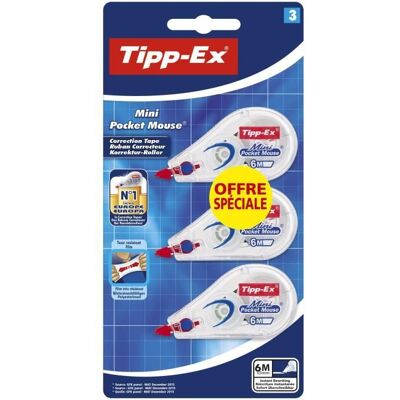 TIPP-EX Mini Ruban Correcteur - Ruban de correction - Publicité TIPP-EX Mini Ruban Correcteur - Ruban de correction - Publicité