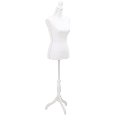 vidaXL Buste de présentation Femme Blanc - Publicité vidaXL Buste de présentation Femme Blanc - Publicité