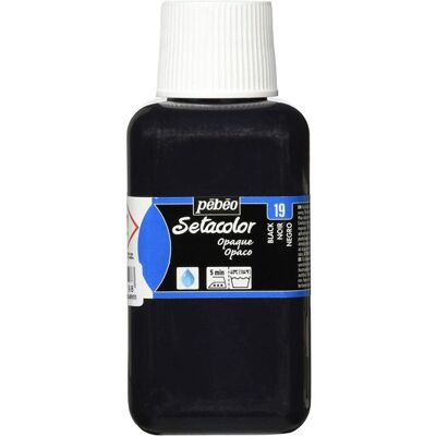 PEBEO Peinture Textile - SETACOLOR - Opaque - Noir intense - 250ml - Mixte Noir - Publicité PEBEO Peinture Textile - SETACOLOR - Opaque - Noir intense - 250ml - Mixte Noir - Publicité