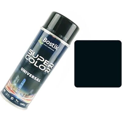 Bostik Peinture en aérosol universelle 400 ml (noir brillant RAL9005) - Publicité Bostik Peinture en aérosol universelle 400 ml (noir brillant RAL9005) - Publicité