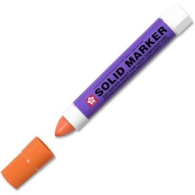 Marqueur - SAKURA - Solid Marker - Orange - Opaque - Résistant à leau et aux produits chimiques Orange - Publicité Marqueur - SAKURA - Solid Marker - Orange - Opaque - Résistant à leau et aux produits chimiques Orange - Publicité