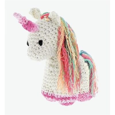 Kit de licorne en coton écologique Hoooked - DIY crochet - Publicité Kit de licorne en coton écologique Hoooked - DIY crochet - Publicité