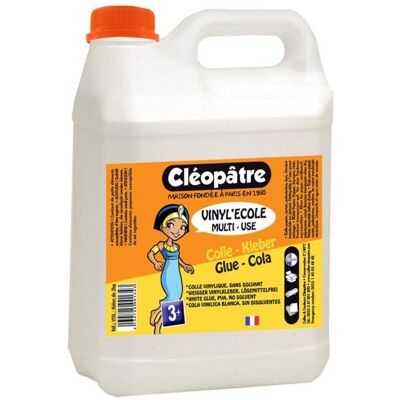 Cléopâtre - Colle vinylique blanche Vinylécole (slime) 2 kg Blanc - Publicité Cléopâtre - Colle vinylique blanche Vinylécole (slime) 2 kg Blanc - Publicité