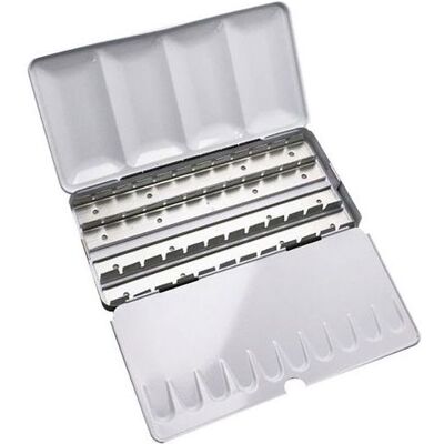 Sennelier – Boîte aquarelle vide pour 48 demi-godets idéale pour composer et organiser votre palette personnalisée - Publicité Sennelier – Boîte aquarelle vide pour 48 demi-godets idéale pour composer et organiser votre palette personnalisée - Publicité