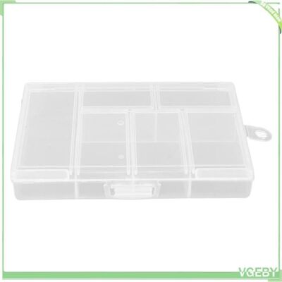 Boîte de rangement - FAFEICY - Petite 6 compartiments - Transparent - Couvercle étanche - Plastique durable - Publicité Boîte de rangement - FAFEICY - Petite 6 compartiments - Transparent - Couvercle étanche - Plastique durable - Publicité