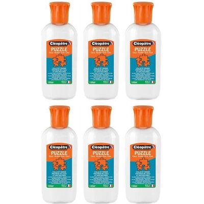 Colle vernis pour puzzles - CLEOPATRE - Cléo’Puzzle - 100 gr - Lot de 6 - Mixte - Publicité Colle vernis pour puzzles - CLEOPATRE - Cléo’Puzzle - 100 gr - Lot de 6 - Mixte - Publicité