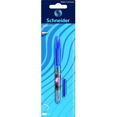 Stylo à plume - SCHNEIDER - Zippi - Assortis - Encre bleue - Effaçable - Publicité Stylo à plume - SCHNEIDER - Zippi - Assortis - Encre bleue - Effaçable - Publicité