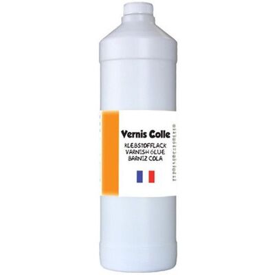 Flacon de vernis colle - Tous supports - Finition satinée - Cléopâtre - Bidon 1L - Publicité Flacon de vernis colle - Tous supports - Finition satinée - Cléopâtre - Bidon 1L - Publicité