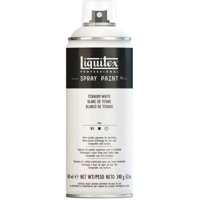 Peinture acrylique aérosol - LIQUITEX - Blanc de titane - 400 ml - Finition mat Blanc - Publicité Peinture acrylique aérosol - LIQUITEX - Blanc de titane - 400 ml - Finition mat Blanc - Publicité