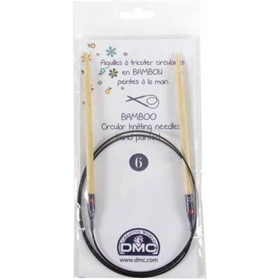 Aiguilles à tricoter circulaires bambou peintes à la main 100 cm N°5 à 6 - Dmc(...) - - Publicité Aiguilles à tricoter circulaires bambou peintes à la main 100 cm N°5 à 6 - Dmc(...) - - Publicité