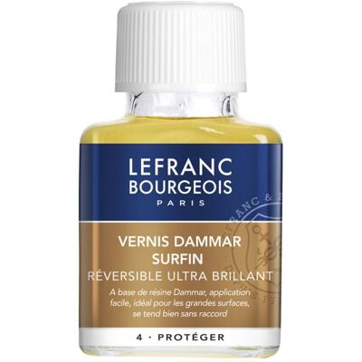 Lefranc & Bourgeois - Sopraffin Dammar - 75 ml - Sopraffin Dammar - Vernis - Publicité Lefranc & Bourgeois - Sopraffin Dammar - 75 ml - Sopraffin Dammar - Vernis - Publicité
