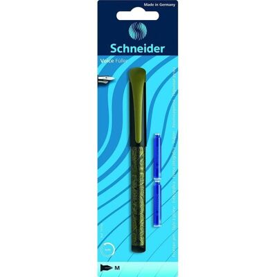 Stylo à plume - SCHNEIDER - Voice - Plume M renforcée - Grip ergonomique - Couleur assortie - Publicité Stylo à plume - SCHNEIDER - Voice - Plume M renforcée - Grip ergonomique - Couleur assortie - Publicité