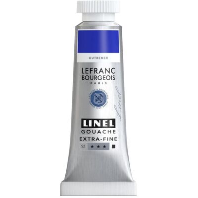 Gouache - LEFRANC BOURGEOIS - Linel extra-fine 15ml - Bleu Outremer - Pigments riches - Idéal artistes Bleu - Publicité Gouache - LEFRANC BOURGEOIS - Linel extra-fine 15ml - Bleu Outremer - Pigments riches - Idéal artistes Bleu - Publicité