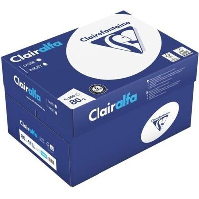 Papier Copieur Clairalfa A3 - 80g - 5 Ramettes - Publicité Papier Copieur Clairalfa A3 - 80g - 5 Ramettes - Publicité