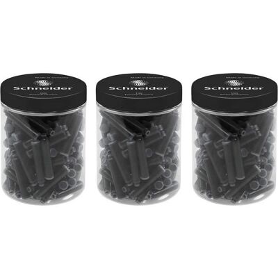 Schneider Lot de 3 Cartouches d encre Noir Pot 100 - Publicité Schneider Lot de 3 Cartouches d encre Noir Pot 100 - Publicité