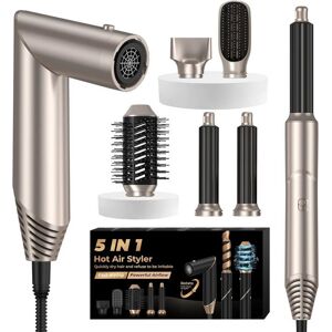 ZIG-ZAG TERRITOIRES Airstyler Sèche-Cheveux Ionique 5 En 1 Brosse Soufflante Avec Fer À Boucler À Air Multistyler Airbrush Brosse À Air Chaud Brosse D - Publicité ZIG-ZAG TERRITOIRES Airstyler Sèche-Cheveux Ionique 5 En 1 Brosse Soufflante Avec Fer À Boucler À Air Multistyler Airbrush Brosse À Air Chaud Brosse D - Publicité