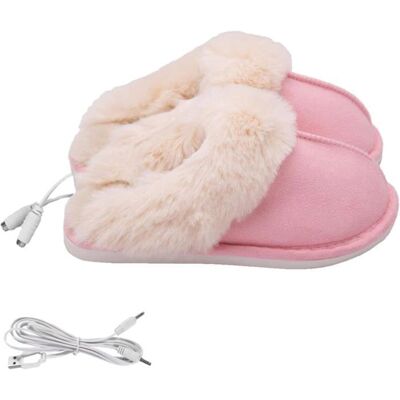 NOBRAND Chauffe-Pieds Chauffants Pantoufles chauffantes électriques USB Accessoires de Chaleur dhiver Rose Rose - Publicité NOBRAND Chauffe-Pieds Chauffants Pantoufles chauffantes électriques USB Accessoires de Chaleur dhiver Rose Rose - Publicité