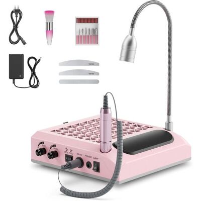 SANS MARQUE Kit Manucure Électrique 4-en-1 avec Lampe LED 80W – Ponceuse à Ongles Portable – Aspirateur de Poussière Intégré – Ensemble Nail Art - Publicité SANS MARQUE Kit Manucure Électrique 4-en-1 avec Lampe LED 80W – Ponceuse à Ongles Portable – Aspirateur de Poussière Intégré – Ensemble Nail Art - Publicité
