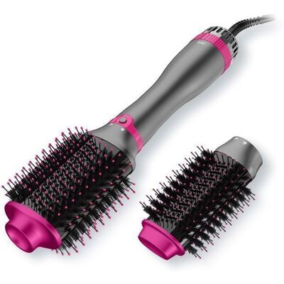 KINSEIBEAUTY Brosse Soufflante 2 en 1-1200W Brosse à Air Chaud pour Sécher/Lisser/Coiffer/Volume-3 Vitesse-3 Température-72/55 mm Brosse Gris - Publicité KINSEIBEAUTY Brosse Soufflante 2 en 1-1200W Brosse à Air Chaud pour Sécher/Lisser/Coiffer/Volume-3 Vitesse-3 Température-72/55 mm Brosse Gris - Publicité