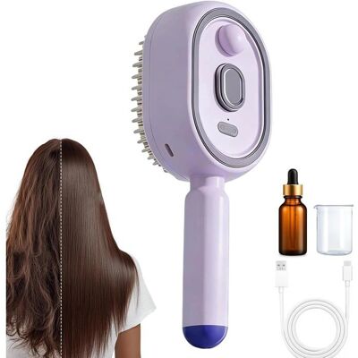 NOBRAND Brosse Vapeur Pour Cheveux Peigne Lissant Nourrissant Avec Spray Démêlant Vapeur Et Lisseur Cheveux - Pour Coiffure Brushing - Publicité NOBRAND Brosse Vapeur Pour Cheveux Peigne Lissant Nourrissant Avec Spray Démêlant Vapeur Et Lisseur Cheveux - Pour Coiffure Brushing - Publicité