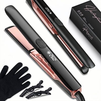 OEM Lisseur Cheveux - Revêtement Céramique Avancé - Super Ionique - Fer à Lisser Chauffage Rapide - Lisseur Boucleur Cheveux 2 en 1 Noir - Publicité OEM Lisseur Cheveux - Revêtement Céramique Avancé - Super Ionique - Fer à Lisser Chauffage Rapide - Lisseur Boucleur Cheveux 2 en 1 Noir - Publicité