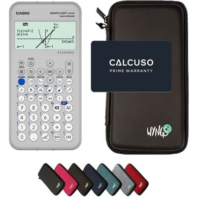 Calculatrice graphique - CASIO - Graph Light - Étui WYNGS inclus - Écran 8x21 - 4x AAA inclus Noir - Publicité Calculatrice graphique - CASIO - Graph Light - Étui WYNGS inclus - Écran 8x21 - 4x AAA inclus Noir - Publicité