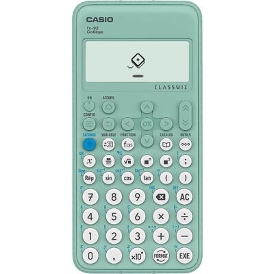 Calculatrice scientifique - CASIO Collège FX-92 Vert - Publicité Calculatrice scientifique - CASIO Collège FX-92 Vert - Publicité