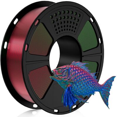 GEEETECH 1KG/Roll 3D Filament Silky PLA Shiny 3 Colors Gradient Rouge+bleu+vert - Publicité GEEETECH 1KG/Roll 3D Filament Silky PLA Shiny 3 Colors Gradient Rouge+bleu+vert - Publicité