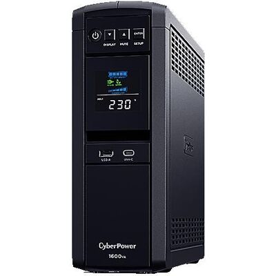 Alimentation sans interruption (ASI) - CYBERPOWER - CP1600EPFCLCD - Noir - Système dASI Noir - Publicité Alimentation sans interruption (ASI) - CYBERPOWER - CP1600EPFCLCD - Noir - Système dASI Noir - Publicité