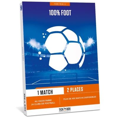 Coffret cadeau - 100% Foot- TicknBox - Publicité Coffret cadeau - 100% Foot- TicknBox - Publicité