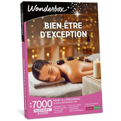 Coffret Cadeau - WONDERBOX - Bien-Être dException - Pour 1 à 2 personnes - Publicité Coffret Cadeau - WONDERBOX - Bien-Être dException - Pour 1 à 2 personnes - Publicité