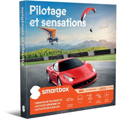 Coffret Cadeau SMARTBOX - Pilotage et sensations - 1 expérience à sensations pour 1 à 4 personnes - Publicité Coffret Cadeau SMARTBOX - Pilotage et sensations - 1 expérience à sensations pour 1 à 4 personnes - Publicité