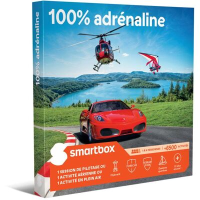 Coffret Cadeau SMARTBOX - 100% adrénaline - 1 expérience adrénaline pour 1 à 4 personnes - Publicité Coffret Cadeau SMARTBOX - 100% adrénaline - 1 expérience adrénaline pour 1 à 4 personnes - Publicité