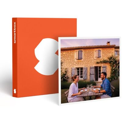 Coffret Cadeau SMARTBOX - Escapade gourmande de 3 jours avec 2 dîners - 2 nuits avec petits-déjeuners et dîners pour 2 personnes - Publicité Coffret Cadeau SMARTBOX - Escapade gourmande de 3 jours avec 2 dîners - 2 nuits avec petits-déjeuners et dîners pour 2 personnes - Publicité