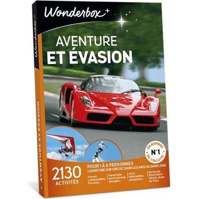 Wonderbox - Coffret cadeau - Aventure et evasion - 2130 activités - Publicité Wonderbox - Coffret cadeau - Aventure et evasion - 2130 activités - Publicité