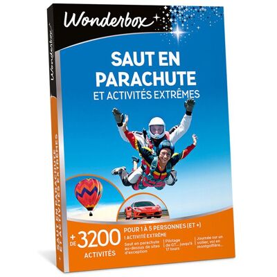 WONDERBOX - Saut en parachute et activités extrêmes - Publicité WONDERBOX - Saut en parachute et activités extrêmes - Publicité
