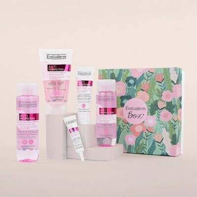 EVOLUDERM - Coffret cadeau Peau Zéro Défaut Anti-Imperfections - Box Jungle - Idéal cadeau Noël Anniversaire Fête des Mères - Publicité EVOLUDERM - Coffret cadeau Peau Zéro Défaut Anti-Imperfections - Box Jungle - Idéal cadeau Noël Anniversaire Fête des Mères - Publicité