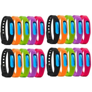 PIXNOR 20pcs bracelet anti-moustique en plein air plante huile essentielle anti-insectes bandes bouton PIECE DETACHEE OUTIL A MAIN Noir - Publicité PIXNOR 20pcs bracelet anti-moustique en plein air plante huile essentielle anti-insectes bandes bouton PIECE DETACHEE OUTIL A MAIN Noir - Publicité