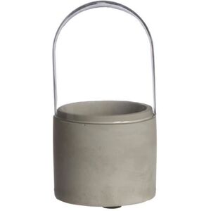 Cloche en verre - Ø8 H16CM - Socle en béton - Blanc - Design contemporain Blanc - Publicité Cloche en verre - Ø8 H16CM - Socle en béton - Blanc - Design contemporain Blanc - Publicité