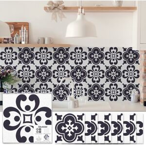 KATOOM 20pcs Credence Adhesive Pour Cuisine Stickers Muraux Carrelage Adhesif Mural Deco pour Salle de Bain Cuisine 15x15 cm Noir - Publicité KATOOM 20pcs Credence Adhesive Pour Cuisine Stickers Muraux Carrelage Adhesif Mural Deco pour Salle de Bain Cuisine 15x15 cm Noir - Publicité