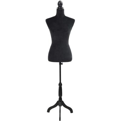 VIDAXL Mannequin présentation-Buste de couture Mannequin de Femme Noir NEUF - BM 6147133 Noir - Publicité VIDAXL Mannequin présentation-Buste de couture Mannequin de Femme Noir NEUF - BM 6147133 Noir - Publicité