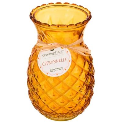 ATMOSPHERA CREATEUR D'INTERIEUR BOUGIE PARFUMÉE VERRE FRUIT CITRONNELLE 600G 80H Vert Anis Menthe Eau / Orange Cuivre Mandarine Vert - Publicité ATMOSPHERA CREATEUR D'INTERIEUR BOUGIE PARFUMÉE VERRE FRUIT CITRONNELLE 600G 80H Vert Anis Menthe Eau / Orange Cuivre Mandarine Vert - Publicité