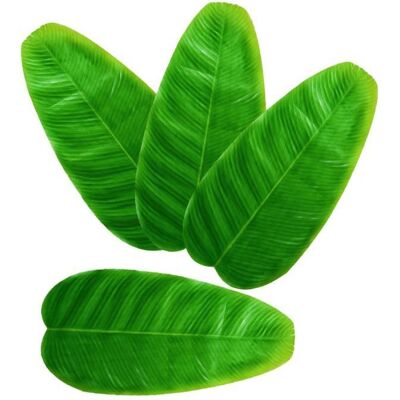 Unbranded 4pcs Grandes Feuilles De Bananier Artificielles Party Décoration Fournitures Articles de Fête Hawaïenne - Publicité Unbranded 4pcs Grandes Feuilles De Bananier Artificielles Party Décoration Fournitures Articles de Fête Hawaïenne - Publicité